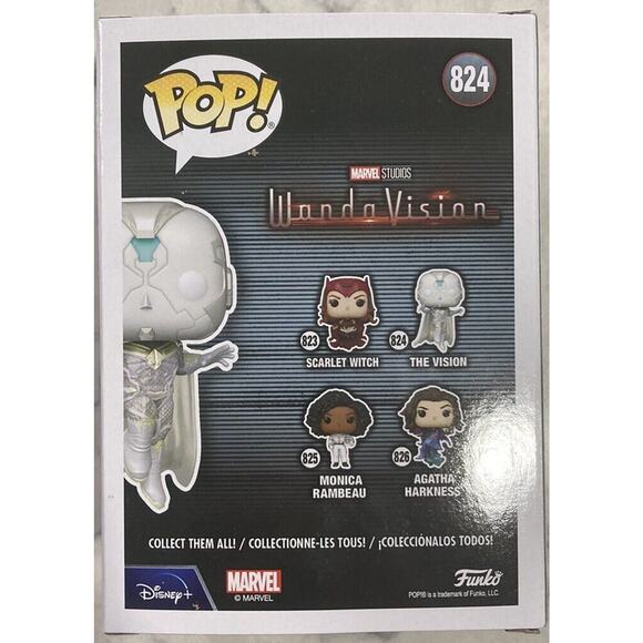 FUNKO POP ! THE VISION 824 GLOWS IN DARK WALMART EXCLUSIVE E01 - Picture 3 of 6